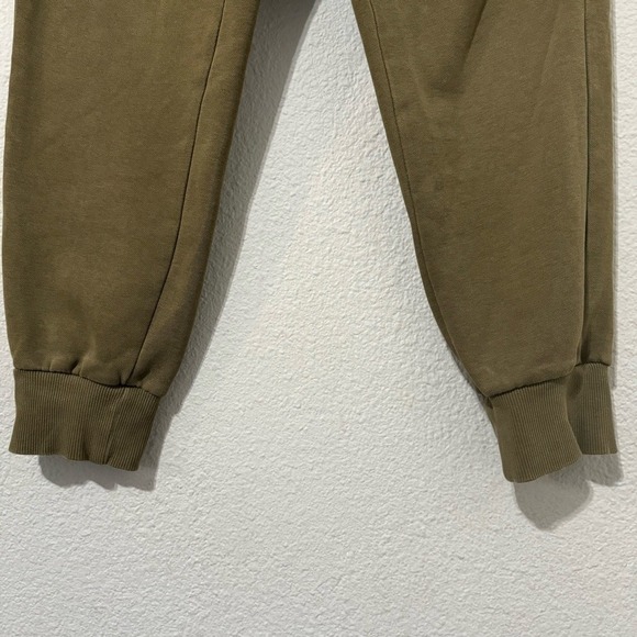 PUMA Green Big Boy Athletic Embroidery Logo Two Front Pockets Pants Joggers Sz S - Picture 12 of 12